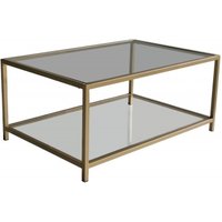 Product photograph of Amberley Gold And Glass Coffee Table from Choice Furniture Superstore