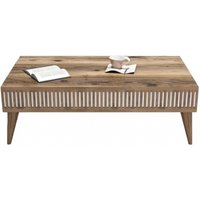 Product photograph of Mazon Walnut Coffee Table from Choice Furniture Superstore