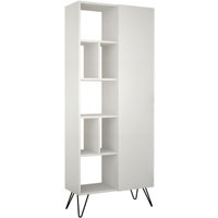Product photograph of Kiln White 1 Door Bookshelf from Choice Furniture Superstore