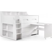 Product photograph of Jupiter White Midsleeper Bed from Choice Furniture Superstore
