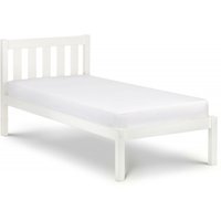 Product photograph of Luna White Slatted Bed - Sizes Available from Choice Furniture Superstore