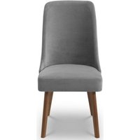 Product photograph of 2 X Huxley Grey Fabric Dining Chair from Choice Furniture Superstore