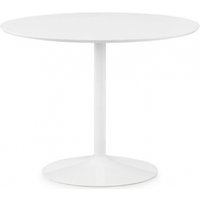 Product photograph of Blanco White 2 Seater Round Dining Table from Choice Furniture Superstore