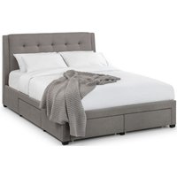 Product photograph of Fullerton Grey Fabric Storage Bed - Sizes Available from Choice Furniture Superstore