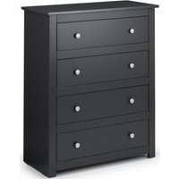 Product photograph of Radley Dark Grey 4 Drawer Chest from Choice Furniture Superstore