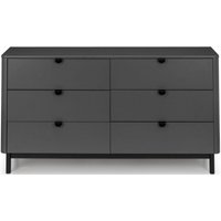 Product photograph of Chloe Grey 6 Drawer Wide Chest from Choice Furniture Superstore