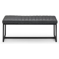 Product photograph of Soho Black Faux Leather Dining Bench from Choice Furniture Superstore