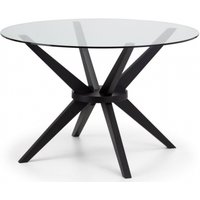 Product photograph of Hayden Glass 4 Seater Round Dining Table from Choice Furniture Superstore