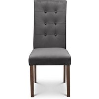 Product photograph of 2 X Madrid Grey Fabric Dining Chair from Choice Furniture Superstore