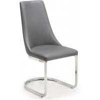 Product photograph of 2 X Como Grey Cantilever Dining Chair from Choice Furniture Superstore