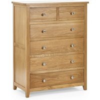 Product photograph of Mallory Oak 4 2 Drawer Chest from Choice Furniture Superstore