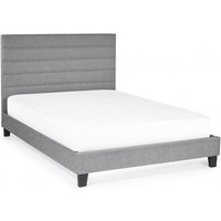Product photograph of Merida Grey Fabric Bed - Sizes Available from Choice Furniture Superstore