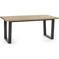 Product photograph of Hilton Oak Herringbone 6 Seater Dining Table from Choice Furniture Superstore