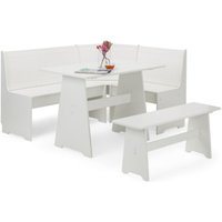 Product photograph of Newport White 4 Seater Corner Dining Set from Choice Furniture Superstore