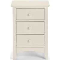Product photograph of Cameo White 3 Drawer Bedside Cabinet from Choice Furniture Superstore
