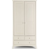 Product photograph of Cameo White 2 Door 3 Drawer Double Wardrobe from Choice Furniture Superstore