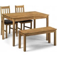 Product photograph of Coxmoor Oak 4 Seater Dining Set With 2 Chairs And Bench from Choice Furniture Superstore