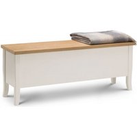 Product photograph of Davenport Ivory Storage Bench from Choice Furniture Superstore