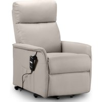 Product photograph of Helena Pebble Faux Leather Recline Chair from Choice Furniture Superstore