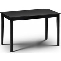 Product photograph of Hudson Black 4 Seater Dining Table from Choice Furniture Superstore