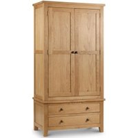 Product photograph of Marlborough Oak 2 Door 2 Drawer Double Wardrobe from Choice Furniture Superstore