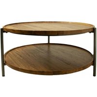 Product photograph of Evansville Mango Wood Round Coffee Table from Choice Furniture Superstore