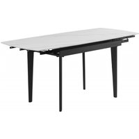 Product photograph of Mayfair White And Grey Ceramic Top 4-6 Seater Extending Dining Table - 120cm-180cm from Choice Furniture Superstore