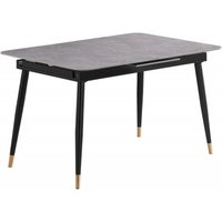 Product photograph of Knightsbridge Grey Ceramic Top 4-6 Seater Extending Dining Table - 130cm-170cm from Choice Furniture Superstore