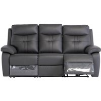 Product photograph of Sophia Charcoal Leather 3 Seater Electric Recliner Sofa from Choice Furniture Superstore