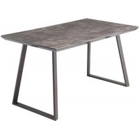 Product photograph of Paris 6 Seater Dining Table - Grey Glass Top With Grey Powder Coated Base from Choice Furniture Superstore