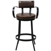 Product photograph of 2 X Gulmarg Padded Leather Bar Stool from Choice Furniture Superstore