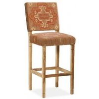 Product photograph of 2 X Dewas Kilim Orange Barstool from Choice Furniture Superstore