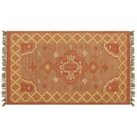 Product photograph of Dewas Kilim Orange Floor Rug - Medium from Choice Furniture Superstore