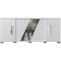 Product photograph of Lisa White Italian Extra Large Buffet 4 Door Sideboard from Choice Furniture Superstore
