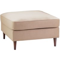 Product photograph of Harper Plush Beige Footstool from Choice Furniture Superstore