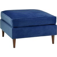 Product photograph of Harper Plush Blue Footstool from Choice Furniture Superstore