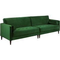 Product photograph of Harper Plush Green 4 Seater Sofa from Choice Furniture Superstore