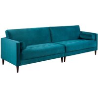 Product photograph of Harper Plush Teal 4 Seater Sofa from Choice Furniture Superstore