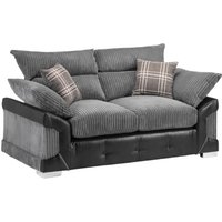 Product photograph of Logan Black And Grey 2 Seater Sofa from Choice Furniture Superstore