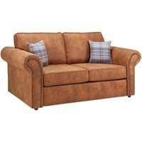 Product photograph of Oakland Tan 2 Seater Sofabed from Choice Furniture Superstore