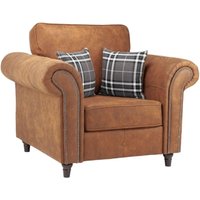 Product photograph of Oakland Tan Armchair from Choice Furniture Superstore