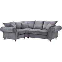 Product photograph of Windsor Fullback Grey Left Hand Facing Corner Sofa from Choice Furniture Superstore