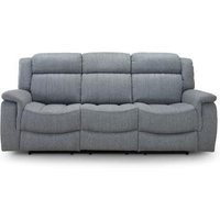 Product photograph of Linden Grey Fabric 3 Seater Recliner Sofa from Choice Furniture Superstore