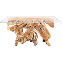 Product photograph of Root Console Table Small With 135cm X 47cm Glass 80cm H from Choice Furniture Superstore
