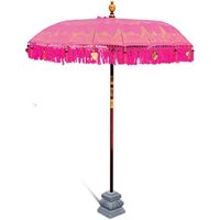 Product photograph of Bali Sun Parasol Bubblegum Pink And Gold 2m from Choice Furniture Superstore
