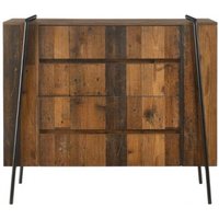 Product photograph of Abbey Rustic Oak 4 Drawer Chest from Choice Furniture Superstore