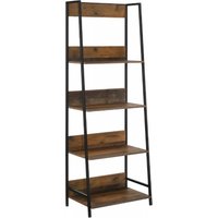 Product photograph of Abbey Rustic Oak Open Shelving Unit from Choice Furniture Superstore