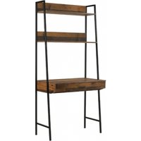 Product photograph of Abbey Rustic Oak 1 Drawer Desk from Choice Furniture Superstore
