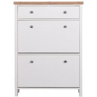 Product photograph of Astbury White 3 Door Shoe Cabinet from Choice Furniture Superstore