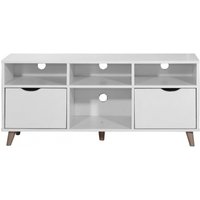 Product photograph of Pulford White Tv Unit from Choice Furniture Superstore